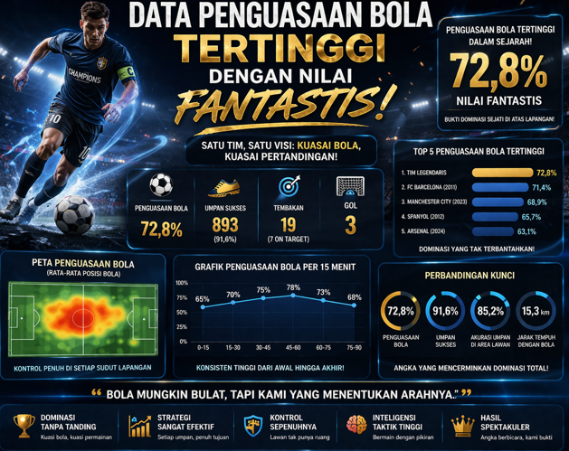 Data Penguasaan Bola