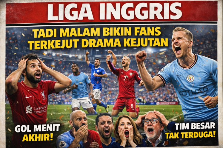 Liga Inggris Tadi Malam