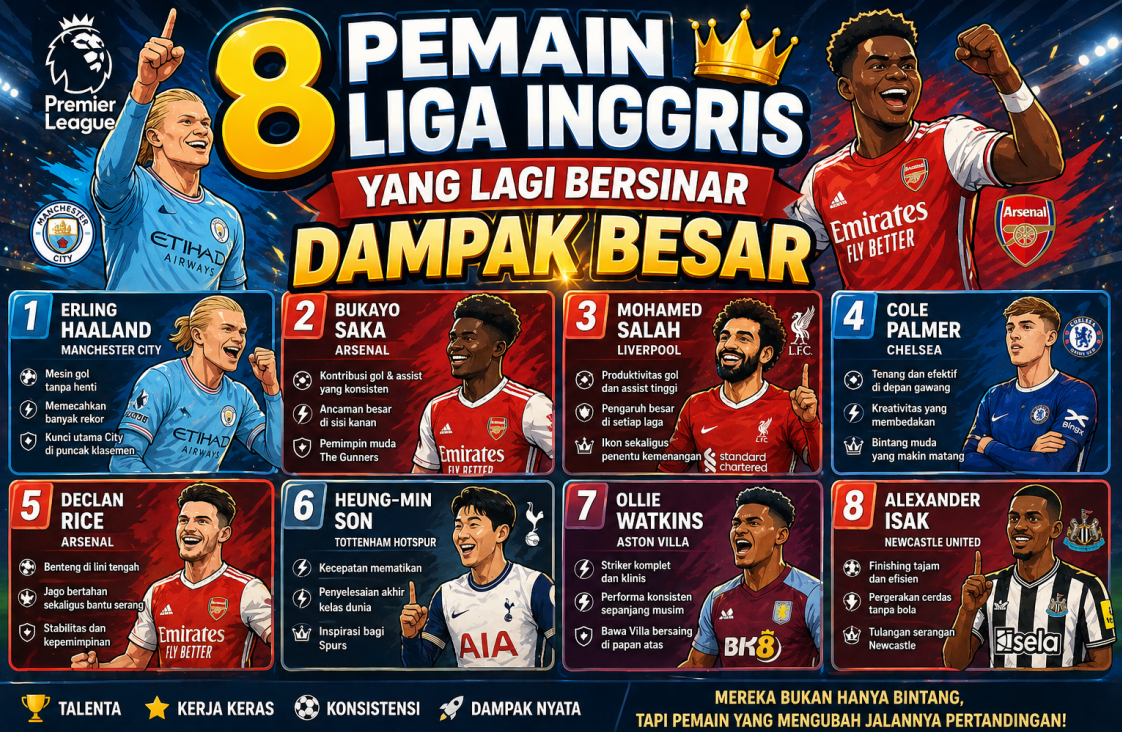 8 Pemain Liga Inggris