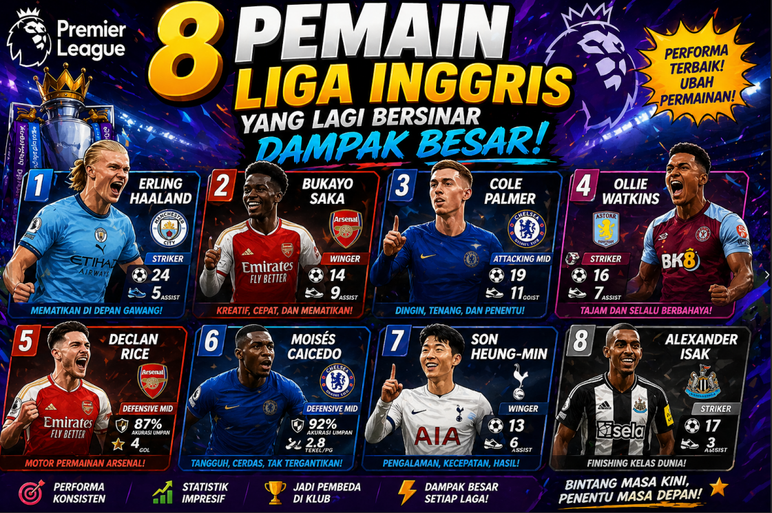 8 Pemain Liga Inggris