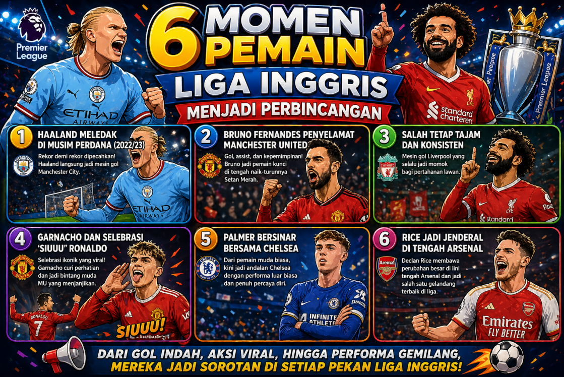 6 Momen Pemain Liga