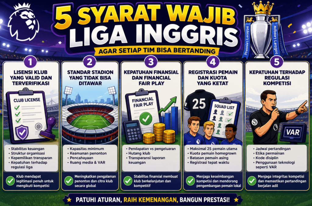 5 Syarat Wajib Liga