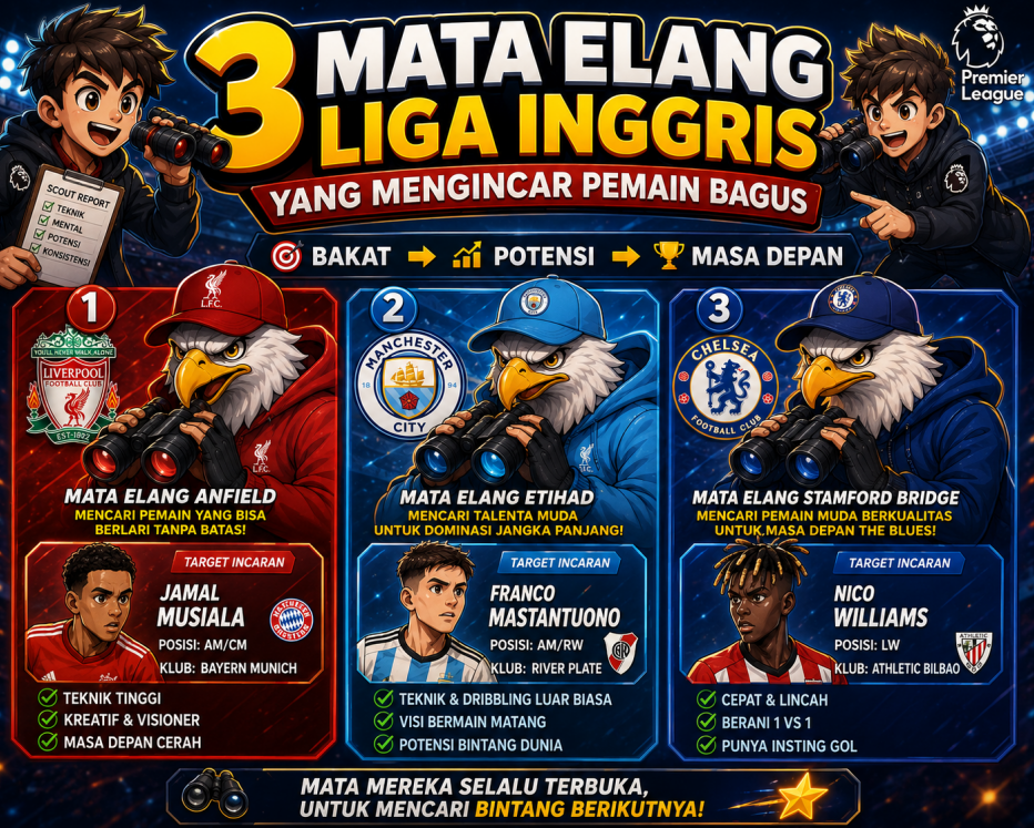 3 Mata Elang Liga Inggris