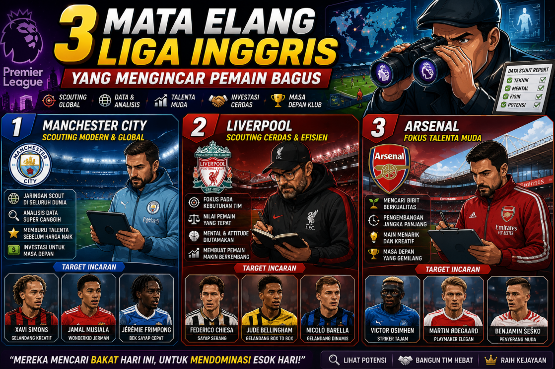 3 Mata Elang Liga Inggris