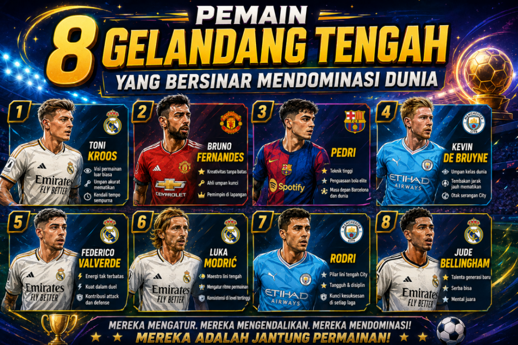 8 Pemain Gelandang Tengah