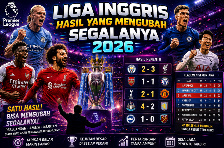 Liga Inggris Hasil