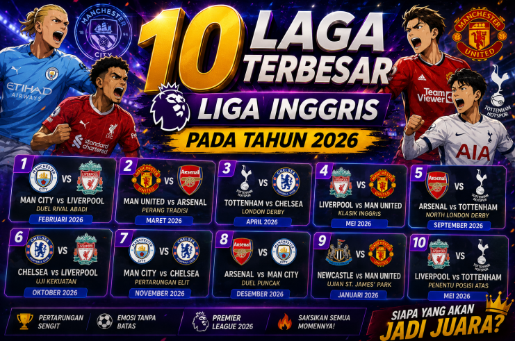 10 Laga Terbesar Liga