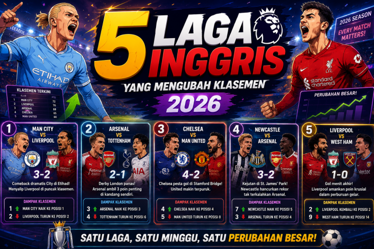 5 Laga Inggris