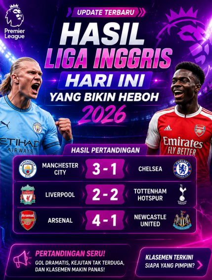 Hasil Liga Inggris